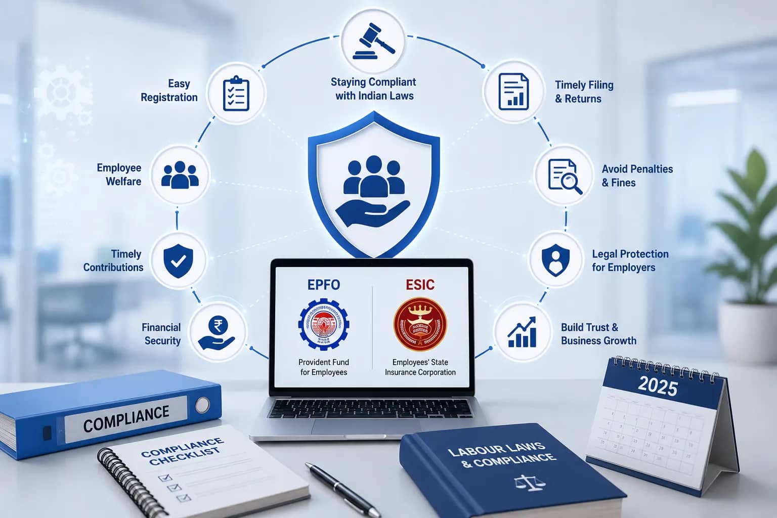 EPFO & ESIC Compliance Guide for Employers in India (2025)