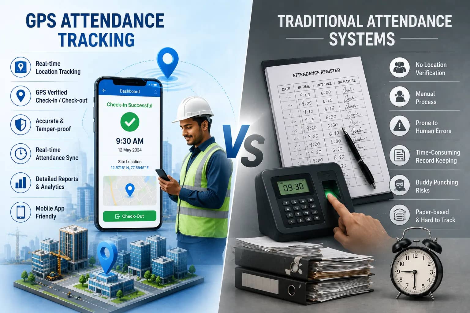GPS Attendance Tracking vs Traditional Attendance Systems
